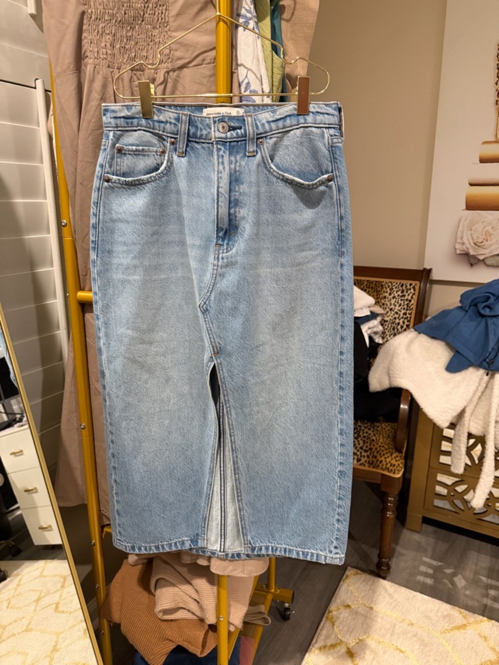 Abercrombie & Fitch Light Blue High Rise Denim Jeans